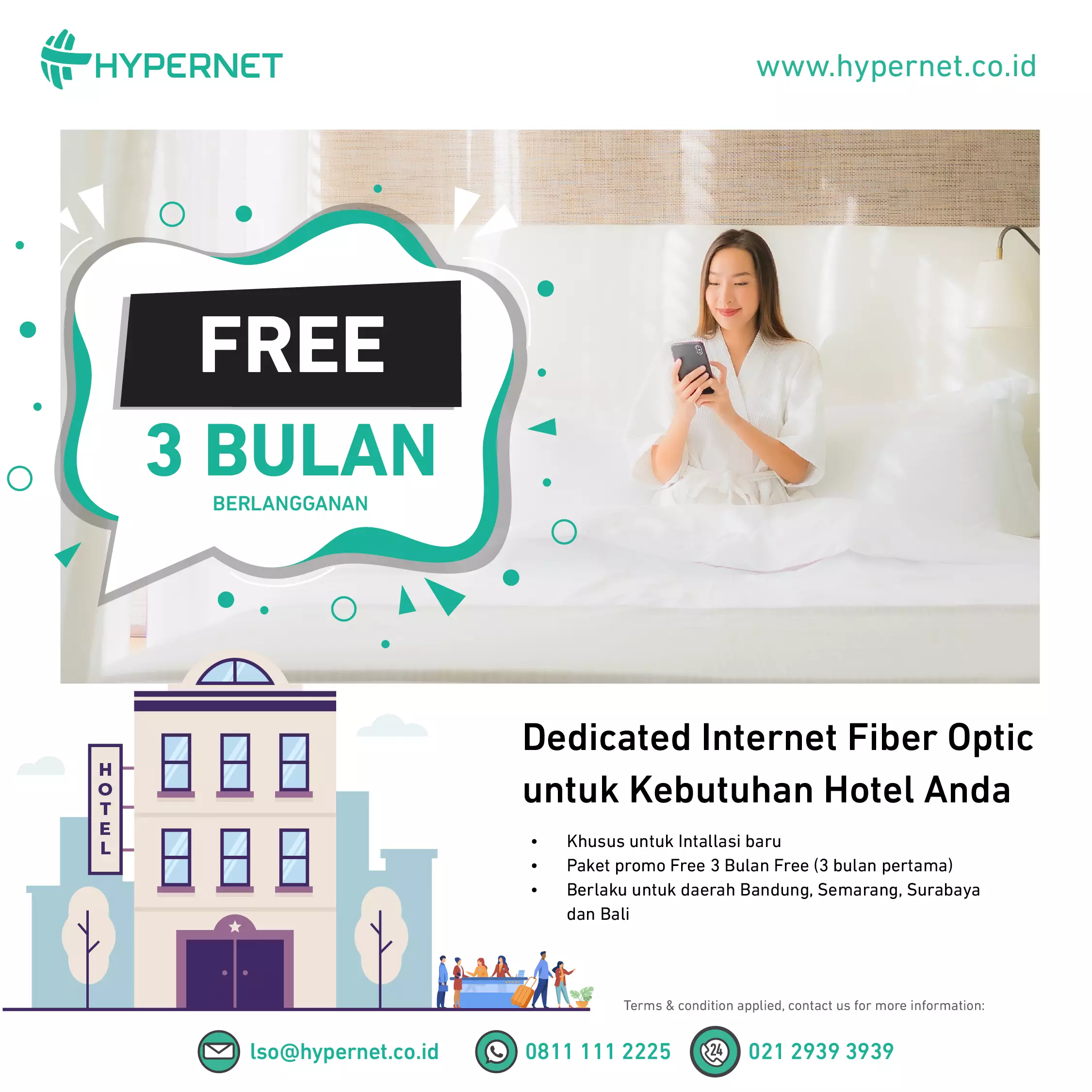 Free 3 Month Subscription for Hospitality Promo